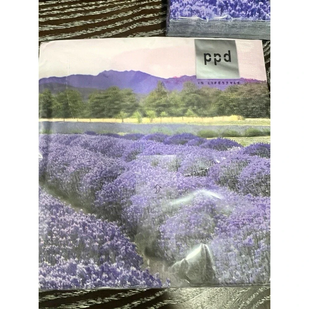 3 packs PAW napkins Lunch Decoupage dinner purple Lavender Package Of 20 6.5